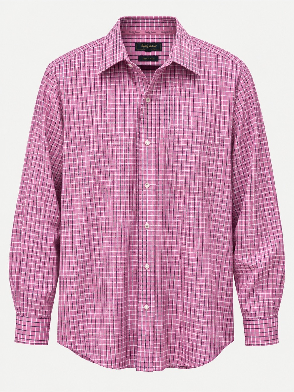 Bobby Jones Pink Windowpane Dress Shirt